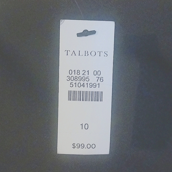 Talbot's NWT Black Pencil Skirt-Size 10-Career Wear - Picture 5 of 9